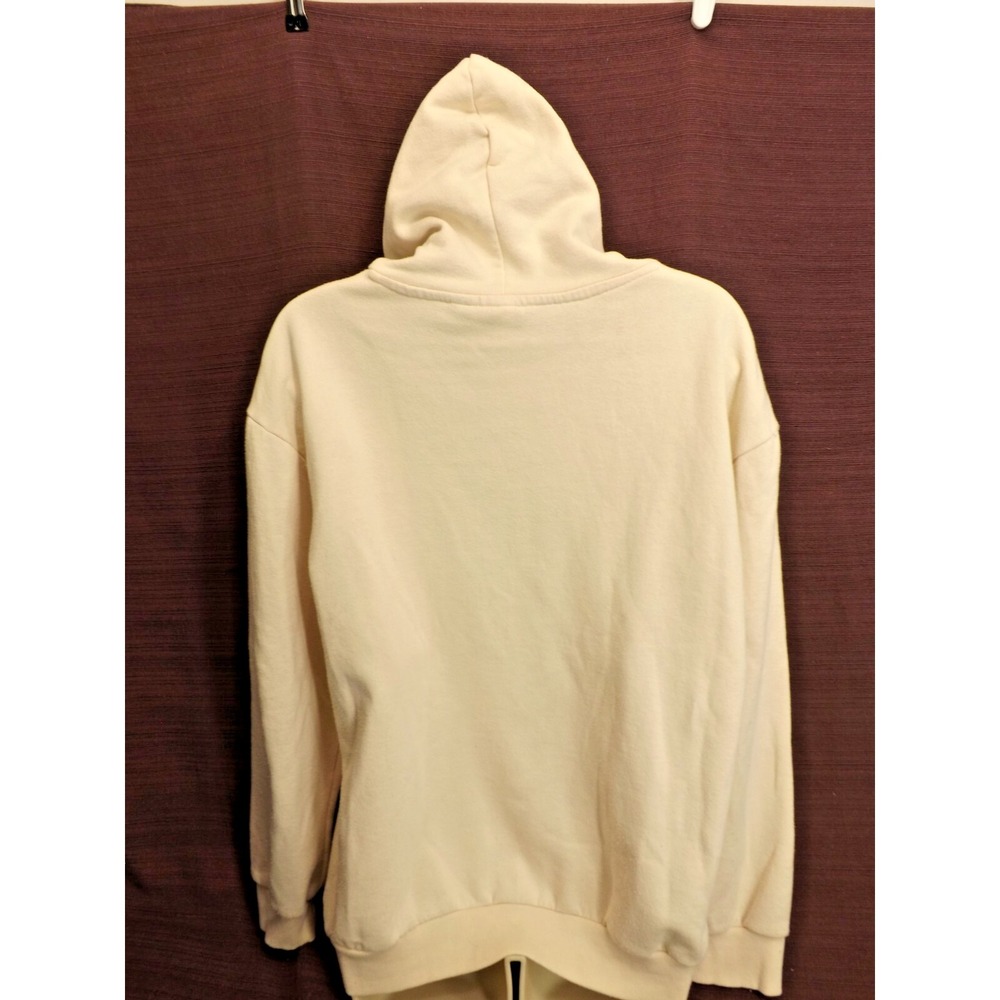 MTV Women's Pullover Cream Hoodie floral Hood - Size Medium Long sleeves - Picture 4 of 13